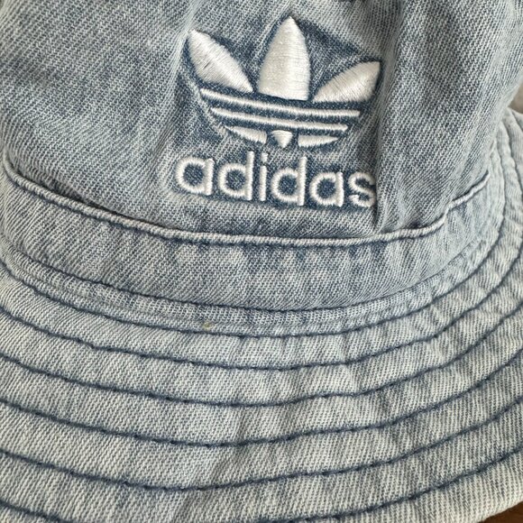 adidas Originals - Washed Bucket Hat in Denim - Picture 3 of 8